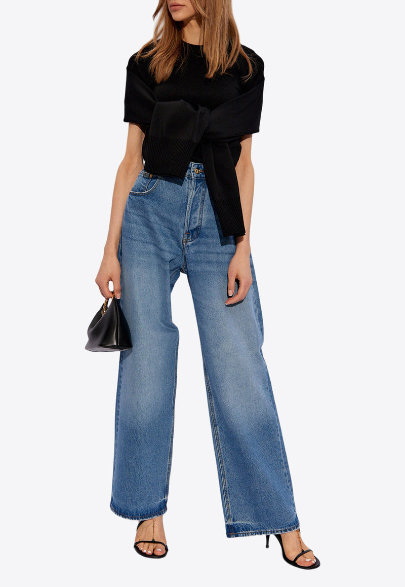 Jacquemus Oversized Wide-Leg Jeans 241DE038 1513-33C Blue