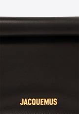 Jacquemus Mini Rond Carré Leather Clutch 241BA392 3171-990 Black