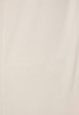 Jacquemus Capa Backless Draped Maxi Dress 241DR119 2406-100 White