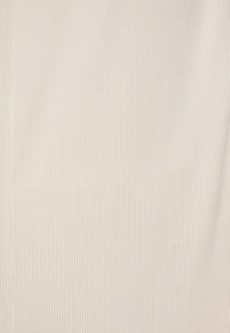Jacquemus Capa Backless Draped Maxi Dress 241DR119 2406-100 White