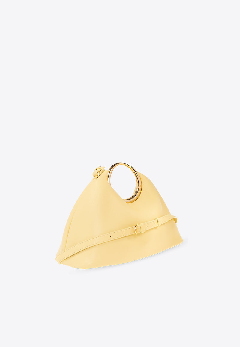 Jacquemus Le Calino Ring Top Handle Bag in Nappa Leather 241BA396 3171-205 Yellow