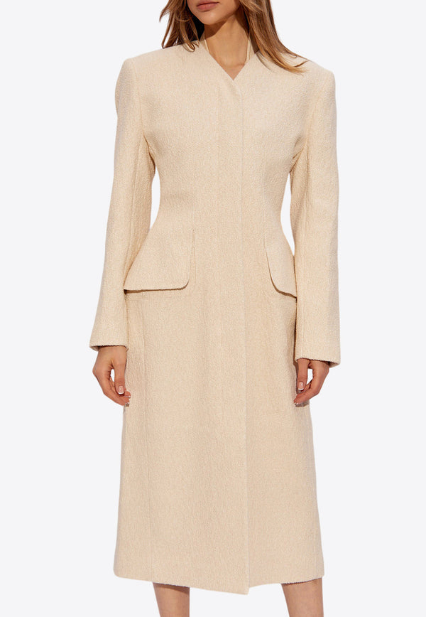 Jacquemus Cubo Square Long Coat 241CO063 1549-110 Cream