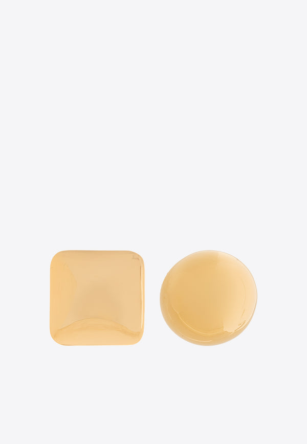 Jacquemus Square-Round Earrings 241JW670 5845-270 Gold