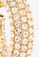 Jacquemus Crystal-Embellished Hoop Earrings 241JW668 5101-270 Gold