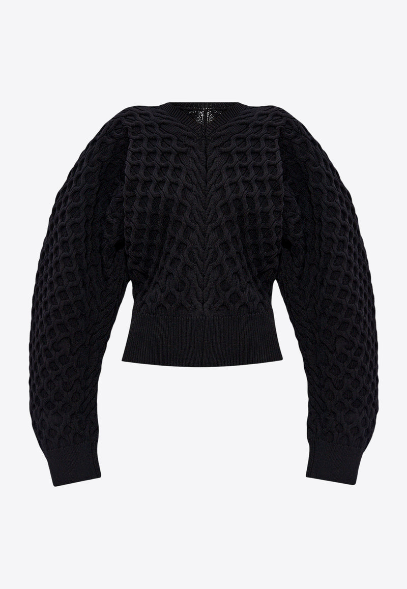 Jacquemus Knitted Oversized Sweater 241KN391 2375-990 Black