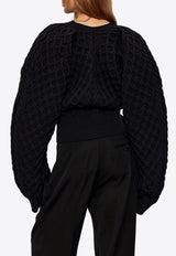 Jacquemus Knitted Oversized Sweater 241KN391 2375-990 Black