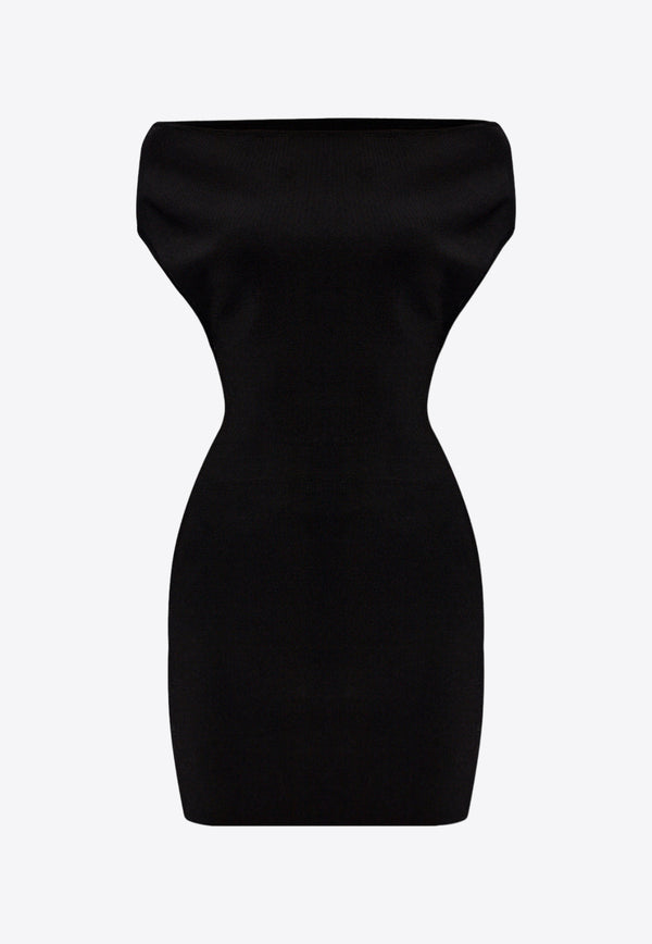 Jacquemus Cubista Off-Shoulder Mini Dress 241KN442 2378-990 Black