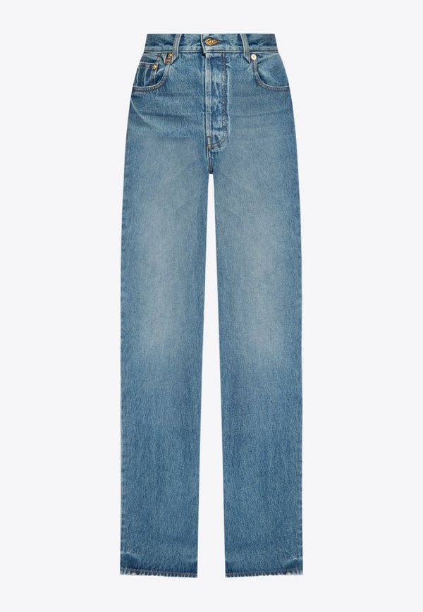 Jacquemus Droit Straight-Leg Jeans 241DE034 1513-33C Blue