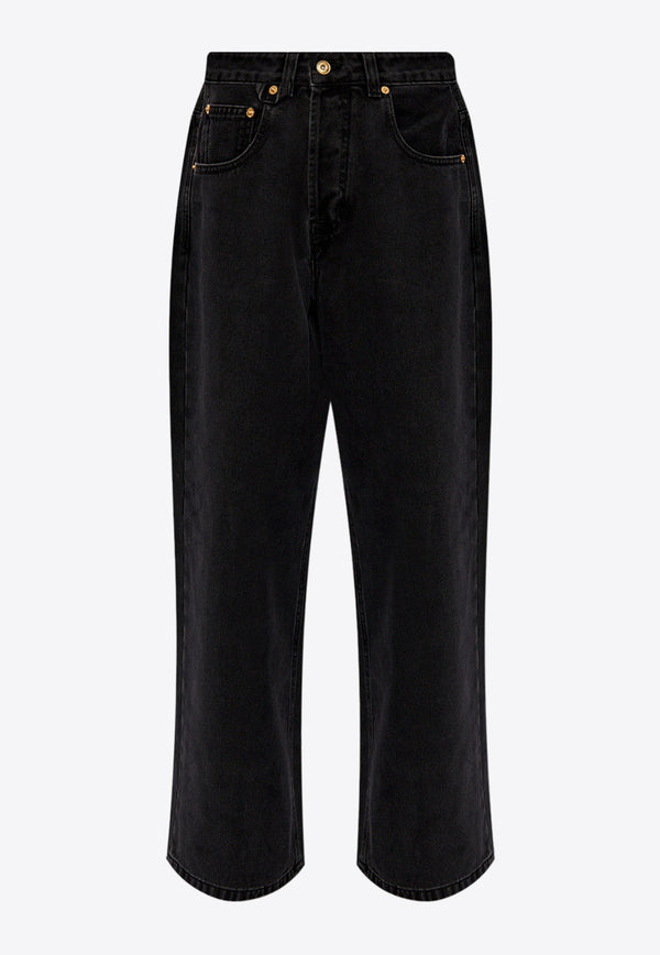 Jacquemus Oversized Wide-Leg Jeans 241DE038 1515-990 Black