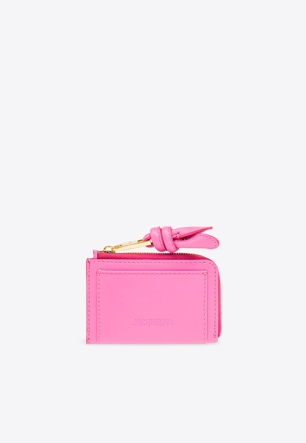 Jacquemus Le Porte-Cartes Tourni Zip Cardholder

 Pink 241SL130 3060-434