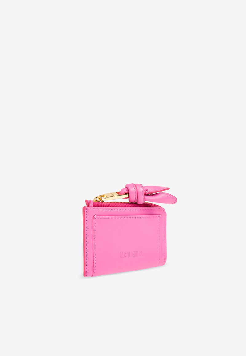 Jacquemus Le Porte-Cartes Tourni Zip Cardholder

 Pink 241SL130 3060-434