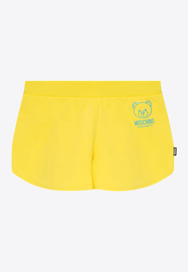 Moschino Teddy Bear Print Mini Shorts Yellow 241V6 A6801 4422-0022