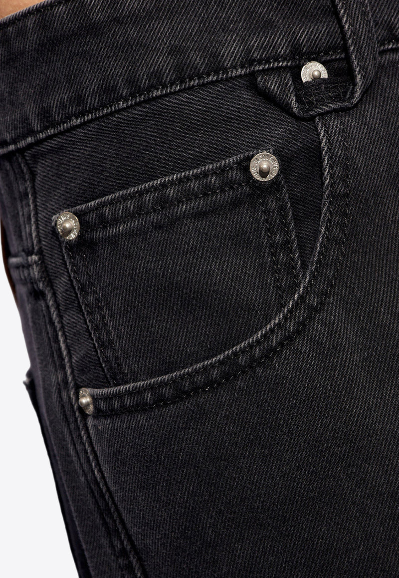Jacquemus Nimes Straight-Leg Basic Jeans Black 245DE038 1515-990
