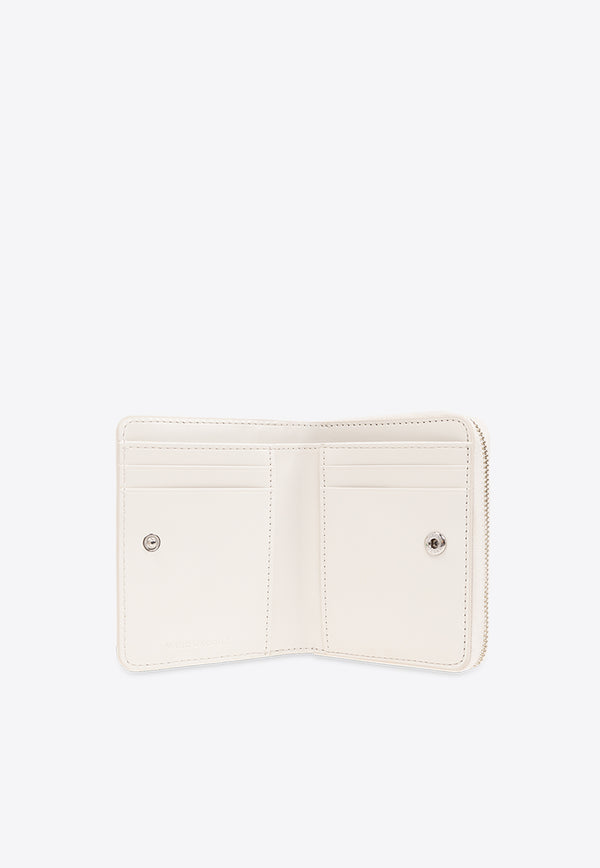 Marc Jacobs The Mini Grained Leather Compact Wallet White 2R3SMP044S10 0-137