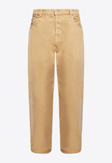 Jacquemus Le De Nimes Baggy Jeans Beige 245DE038 1514-150