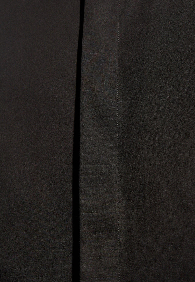 Saint Laurent Yves Collar Long-Sleeved Shirt Black 564269 Y1H48-1000