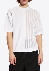 Jacquemus Le Haut Juego knitted T-shirt

 White 245KN423 2379-110