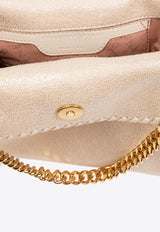 Stella McCartney Mini Falabella Logo-Charm Tote Bag Cream 371223 WP0354-9012