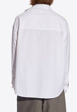 Jacquemus Cuadro Asymmetrical Long-Sleeved Shirt White 245SH080 1520-100