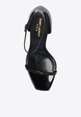 Saint Laurent Opyum 85 Heeled Leather Sandals Black 557679 1TV1A-1000