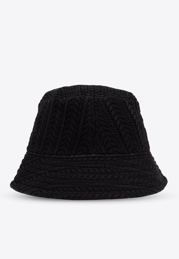 Jacquemus Belo Knitted Bucket Hat Black 245AC648 2379-990