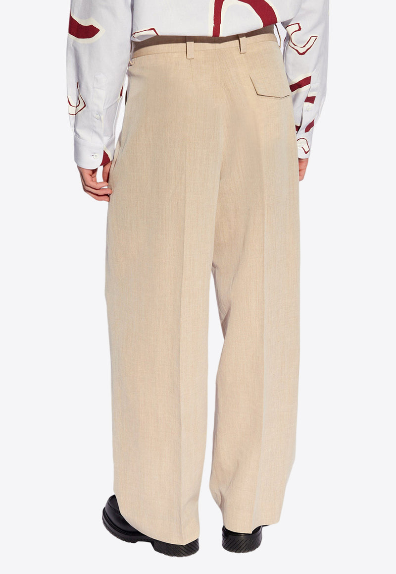 Jacquemus Titolo Pleated Pants Beige 245PA081 1546-150