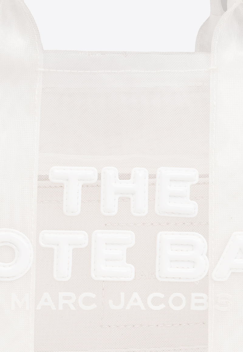 Marc Jacobs The Small Sheer-Mesh Logo Tote Bag White 2S4HTT035H03 0-100