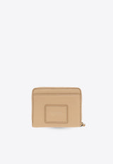 Marc Jacobs The Mini Grained Leather Compact Wallet Beige 2R3SMP044S10 0-230