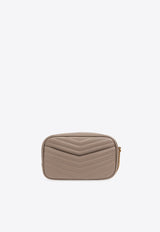 Saint Laurent Mini Lou Quilted Leather Shoulder Bag Gray 748849 DV707-2826