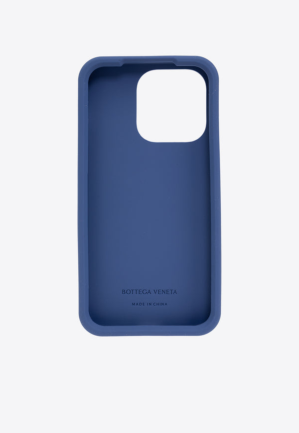 Bottega Veneta iPhone 14 Pro Intrecciato Rubber Case Redstone 733842 V3UX0-4126
