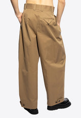 Bottega Veneta Wide-Leg Tailored Pants Brown 767205 VKUM0-9766