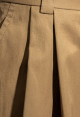 Bottega Veneta Wide-Leg Tailored Pants Brown 767205 VKUM0-9766