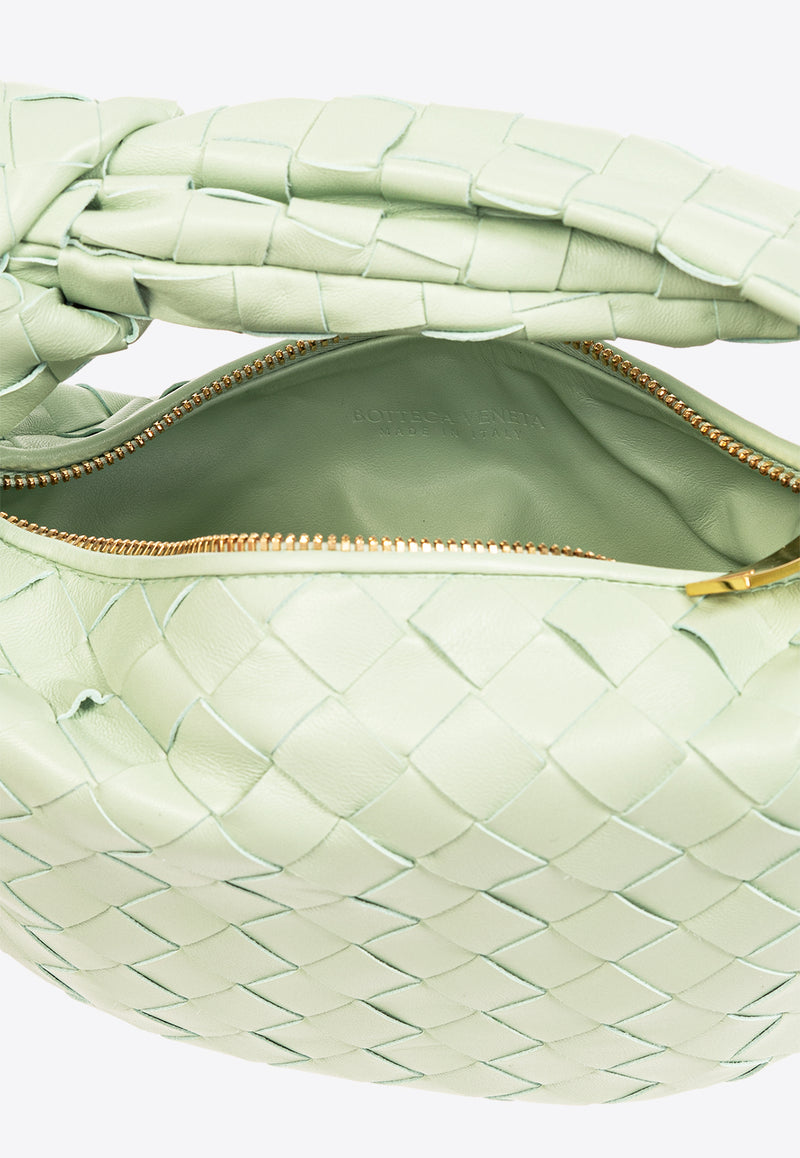 Bottega Veneta Mini Jodie Top Handle Bag in Intrecciato Leather Fresh Mint 651876 VCPP5-1861