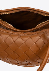 Bottega Veneta Small Gemelli Intrecciato Leather Shoulder Bag Cognac 776764 VCPP1-2599