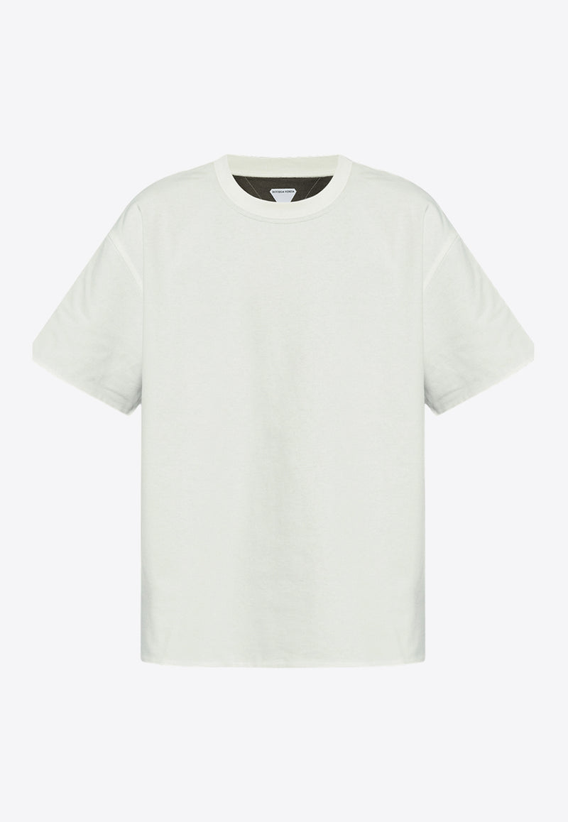 Bottega Veneta Layered Crewneck T-shirt White 744998 V16E0-9073