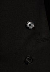 Saint Laurent Double-Breasted Wool Blazer Black 773832 Y7B73-1000