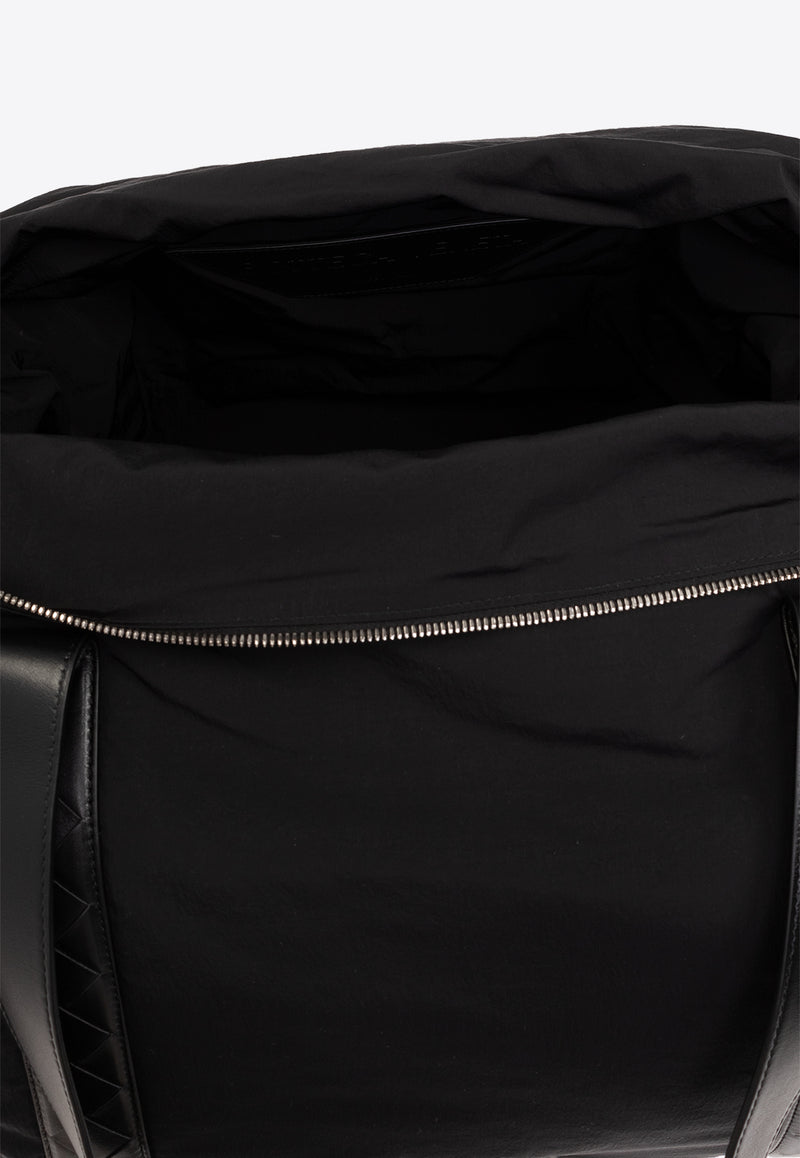 Bottega Veneta Large Crossroad Weekender Travel Bag Black 776663 VCQGC-8803