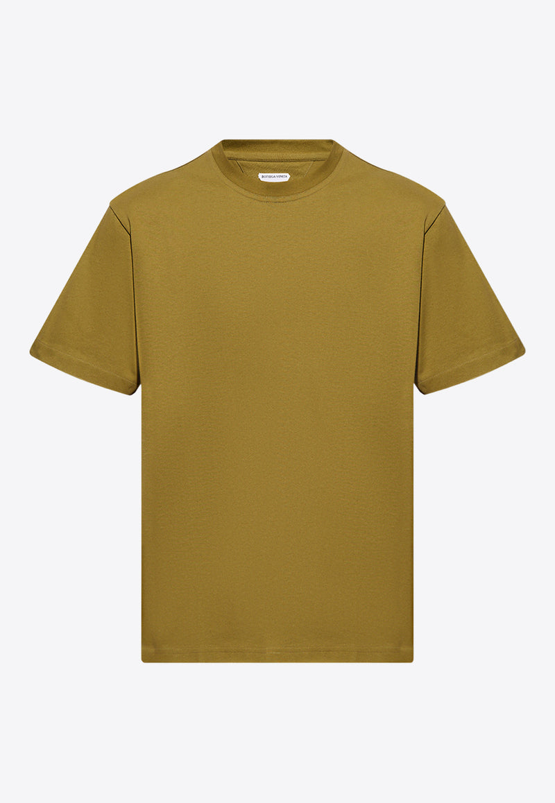 Bottega Veneta Basic Crewneck T-shirt Green 744965 VF1U0-2476