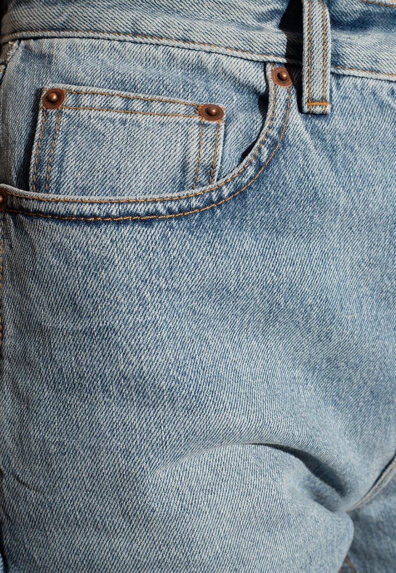 Saint Laurent Basic Straight-Leg Jeans Blue 771399 Y19VE-4411