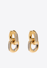 Saint Laurent Cassandre Duo Link Earrings Gold 778541 Y000A-8468