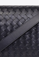 Bottega Veneta Intrecciato Leather Zip Messenger Bag Space 776502 V2HL1-8838