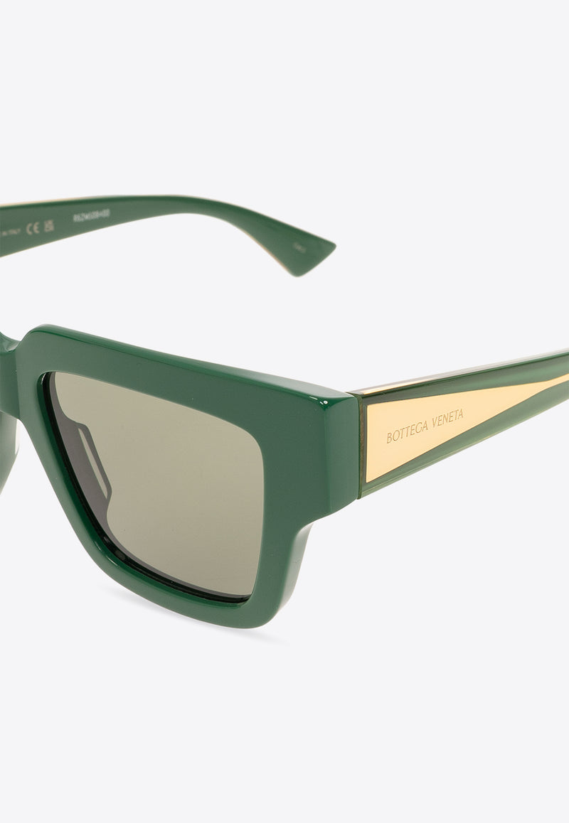 Bottega Veneta Tri-Fold Square Sunglasses Gray 779428 VBL80-3317