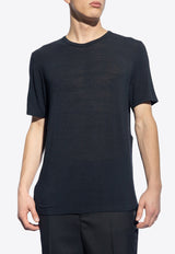 Saint Laurent Basic Crewneck T-shirt Black 780165 Y37NW-1000