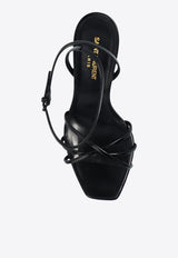 Saint Laurent Opyum 85 Calf Leather Sandals Black 782840 AACGC-1000
