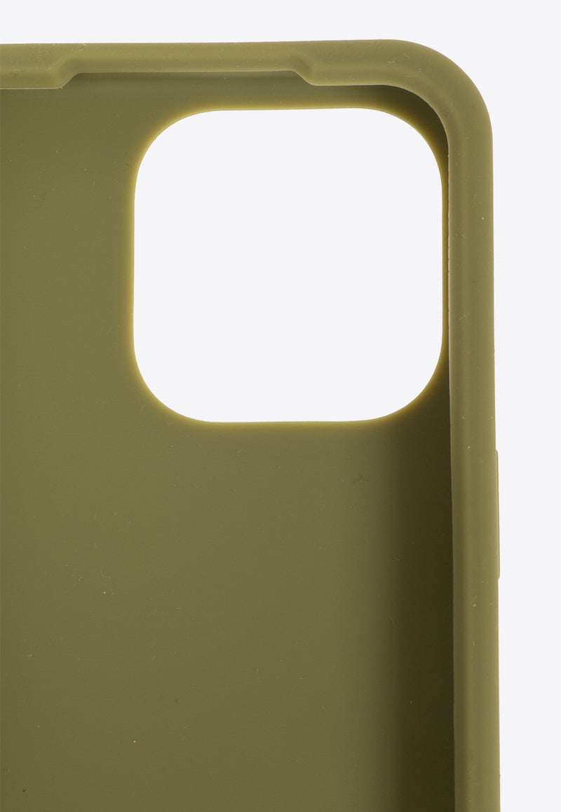 Bottega Veneta iPhone 15 Pro Intrecciato Rubber Case with Strap Tea Leaf 789838 V0EY0-2402