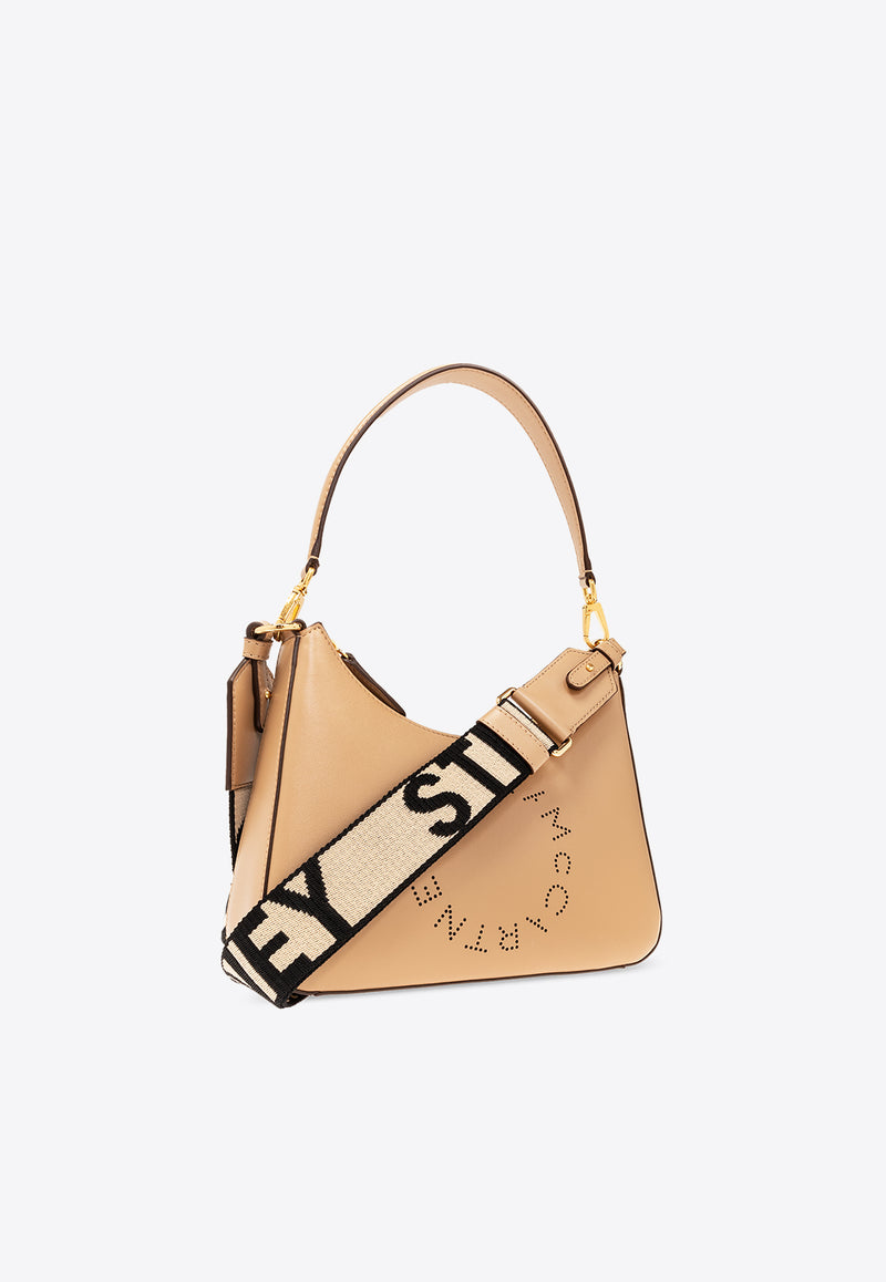 Stella McCartney Perforated Logo Shoulder Bag Beige 7B0062 W8542-2600