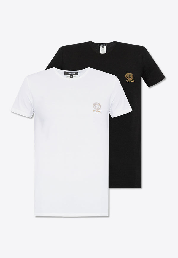 Versace Medusa Crewneck T-shirts - Set of 2 Multicolor AU10193 1A10011-A225E