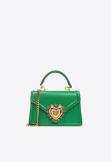 Dolce & Gabbana Small Devotion Leather Top Handle Bag Green BB6711 AV893-87192