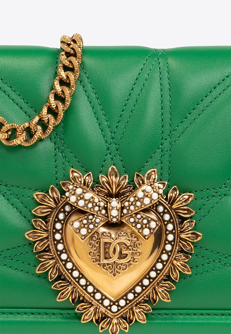 Dolce & Gabbana Medium Devotion Crossbody Bag Green BB7158 AW437-87192