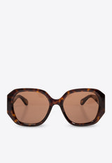 Chloé Marcie Geometric Sunglasses Brown CH0236S 0-002